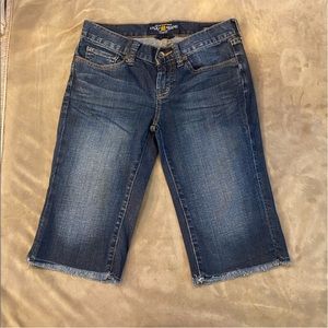 Lucky Brand Abbey Fray Bermuda Shorts SZ 0/25